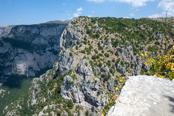 Amazing Summer View Vikos Gorge Pindus Mountains Zagori Epirus Greece Stock Picture