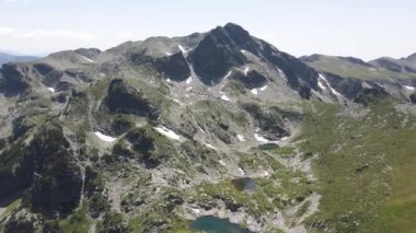 Aerial summer view of Rila Mountain near Malyovitsa peak, Bulgaria