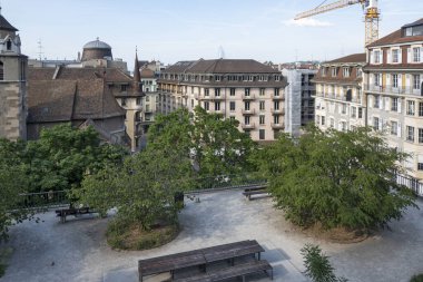 İsviçre 'nin Cenevre şehrinin Panorama' sı