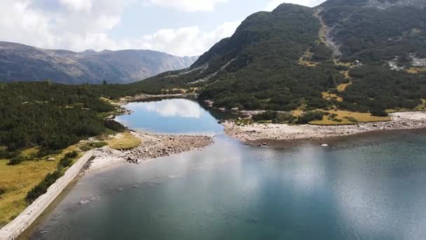 Incroyable Vue Aérienne Lac Stinky Lac Smradlivoto Montagne Rila Bulgarie — Video