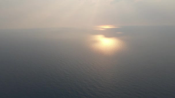 希腊爱奥尼亚群岛莱夫卡达海岸线全景壮观 — 图库视频影像