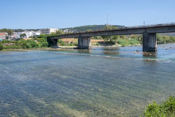 Vista Panorâmica Ponte Arta Sobre Rio Arachthos Epiro Grécia — Fotografia de Stock