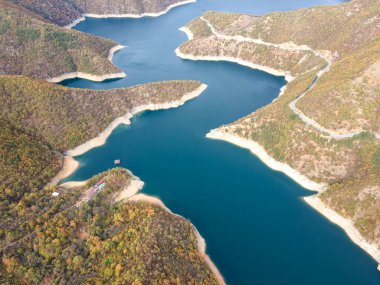 Vacha (Antonivanovtsi) Reservoir, Rodop Dağları, Filibe Bölgesi, Bulgaristan
