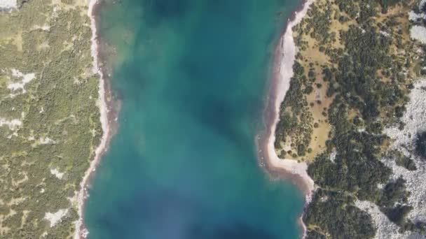 保加利亚Rila山Stinky湖 Smradlivoto湖 的空中美景令人惊叹 — 图库视频影像