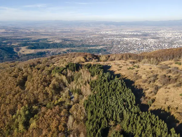 Bulgaristan 'ın Vitosha Dağı' nın şaşırtıcı sonbahar manzarası
