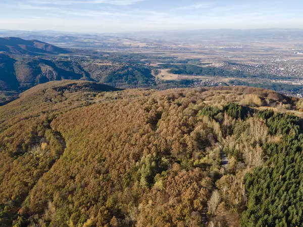 Bulgaristan 'ın Vitosha Dağı' nın şaşırtıcı sonbahar manzarası