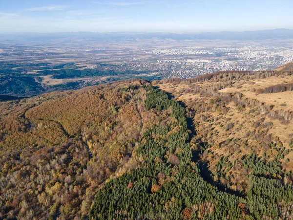 Bulgaristan 'ın Vitosha Dağı' nın şaşırtıcı sonbahar manzarası