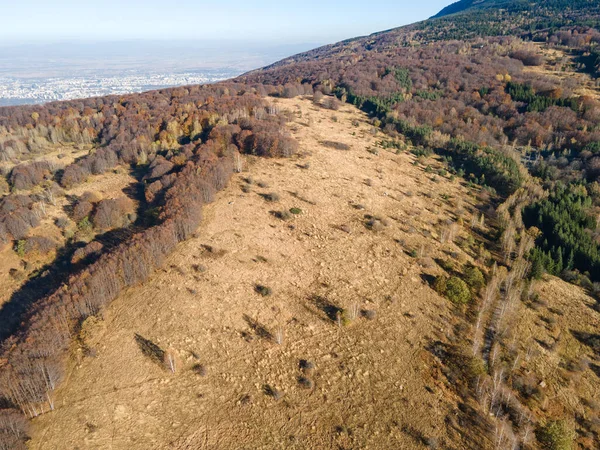 Bulgaristan 'ın Vitosha Dağı' nın şaşırtıcı sonbahar manzarası