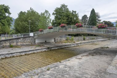 Vevey kasabasından Cenevre Gölü 'ne, Vaud Kantonu, İsviçre