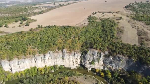 Amazing Aerial View Aglen Canyon Vit River Lovech Region Bulgaria — Stock video