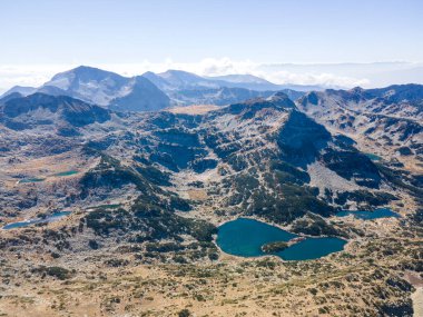 Polezhan zirvesi, Pirin Dağı, Bulgaristan etrafındaki şaşırtıcı hava manzarası