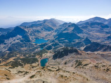 Polezhan zirvesi, Pirin Dağı, Bulgaristan etrafındaki şaşırtıcı hava manzarası