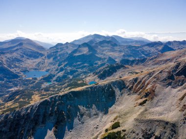 Polezhan zirvesi, Pirin Dağı, Bulgaristan etrafındaki şaşırtıcı hava manzarası