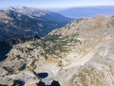 Polezhan zirvesi, Pirin Dağı, Bulgaristan etrafındaki şaşırtıcı hava manzarası