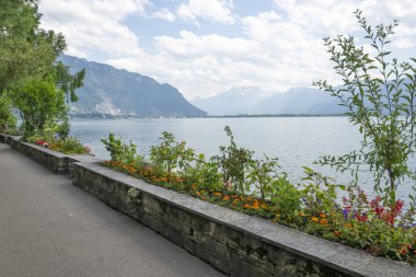 Montreux şehrinin seti, Vaud Kantonu, İsviçre