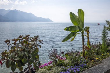 Montreux şehrinin seti, Vaud Kantonu, İsviçre