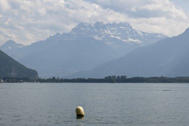 Montreux şehrinin seti, Vaud Kantonu, İsviçre