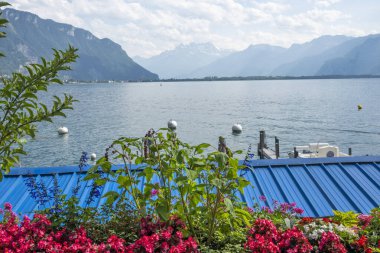 Montreux şehrinin seti, Vaud Kantonu, İsviçre
