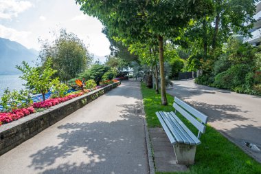 Montreux şehrinin seti, Vaud Kantonu, İsviçre
