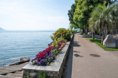 Montreux şehrinin seti, Vaud Kantonu, İsviçre