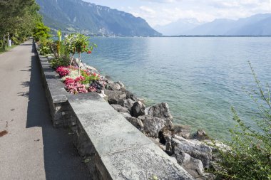 Montreux şehrinin seti, Vaud Kantonu, İsviçre
