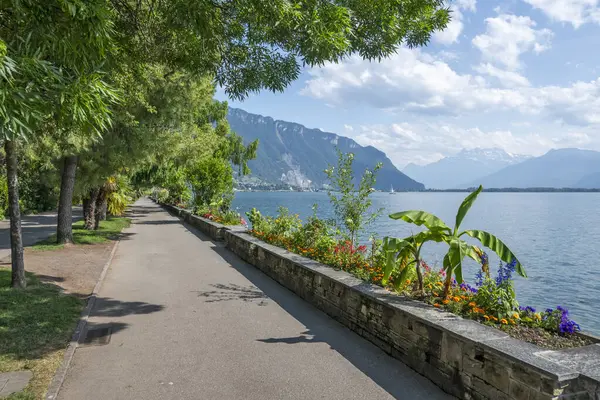 Montreux şehrinin seti, Vaud Kantonu, İsviçre