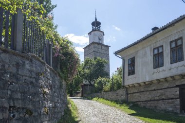 Bulgaristan 'ın başkenti Elena, Veliko Tarnovo' daki 19. yüzyıl evleri