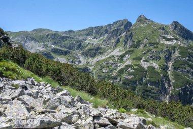 Amazing Summer landscape of Rila Mountain near Malyovitsa hut, Bulgaria