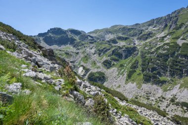 Amazing Summer landscape of Rila Mountain near Malyovitsa hut, Bulgaria