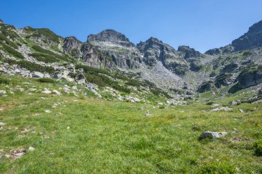 Amazing Summer landscape of Rila Mountain near Malyovitsa hut, Bulgaria