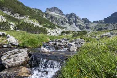 Amazing Summer landscape of Rila Mountain near Malyovitsa hut, Bulgaria