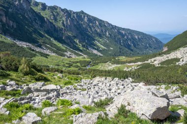 Amazing Summer landscape of Rila Mountain near Malyovitsa hut, Bulgaria