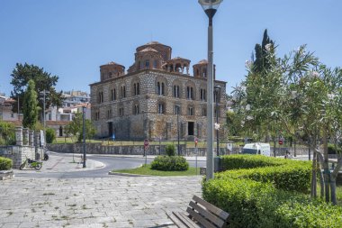 ARTA, EPIRUS, GREECE - AUGUST 21, 2023: Typical Street and building at town of Arta, Epirus, Greece clipart