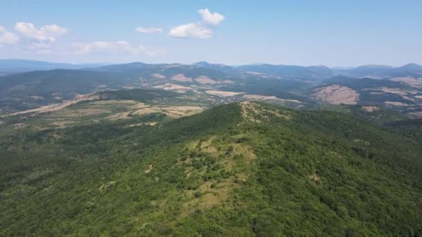 Increíble Paisaje Verano Montaña Rudina Región Pernik Bulgaria — Vídeo de stock