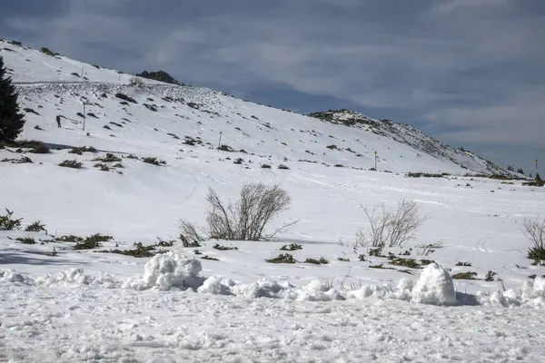 Vitosha Dağı 'nın kış manzarası, Sofya Şehir Bölgesi, Bulgaristan