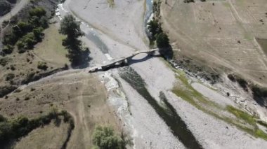 Bulgaristan 'ın Kardzhali Bölgesi' ndeki Rodop Dağları 'ndaki Nenkovo köyü yakınlarındaki antik Roma köprüsü