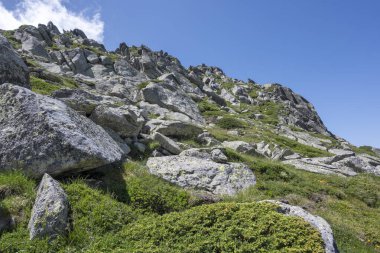 Bulgaristan 'ın Kalin zirvesi yakınlarındaki Rila Dağı' nın İnanılmaz Yaz Manzarası
