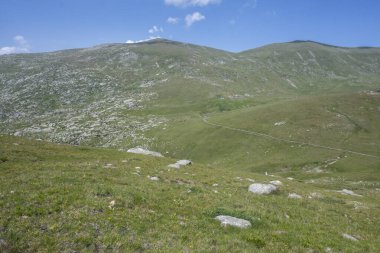 Bulgaristan 'ın Kalin zirvesi yakınlarındaki Rila Dağı' nın İnanılmaz Yaz Manzarası