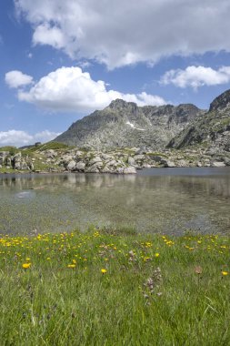 Bulgaristan 'ın Kalin zirvesi yakınlarındaki Rila Dağı' nın İnanılmaz Yaz Manzarası