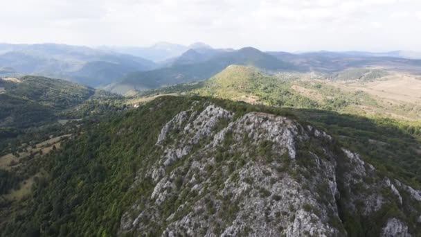 Úžasná Podzimní Krajina Dragovski Kamak Peak Pohoří Greben Známý Jako — Stock video