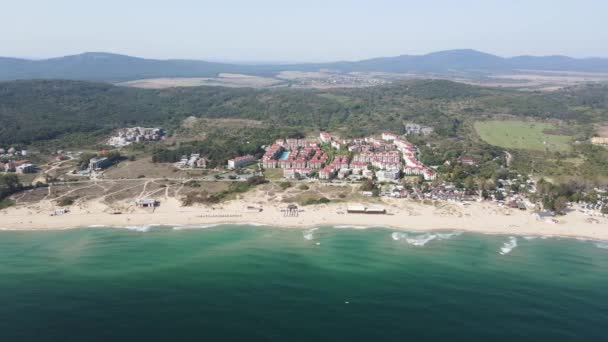 Vue Aérienne Smokinya Beach Près Sozopol Région Burgas Bulgarie — Video