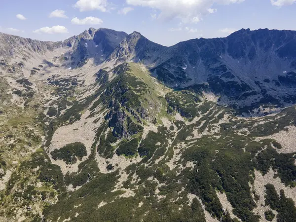 Amazing Aerial view of Pirin Mountain near Yalovarnika peak, Bulgaria