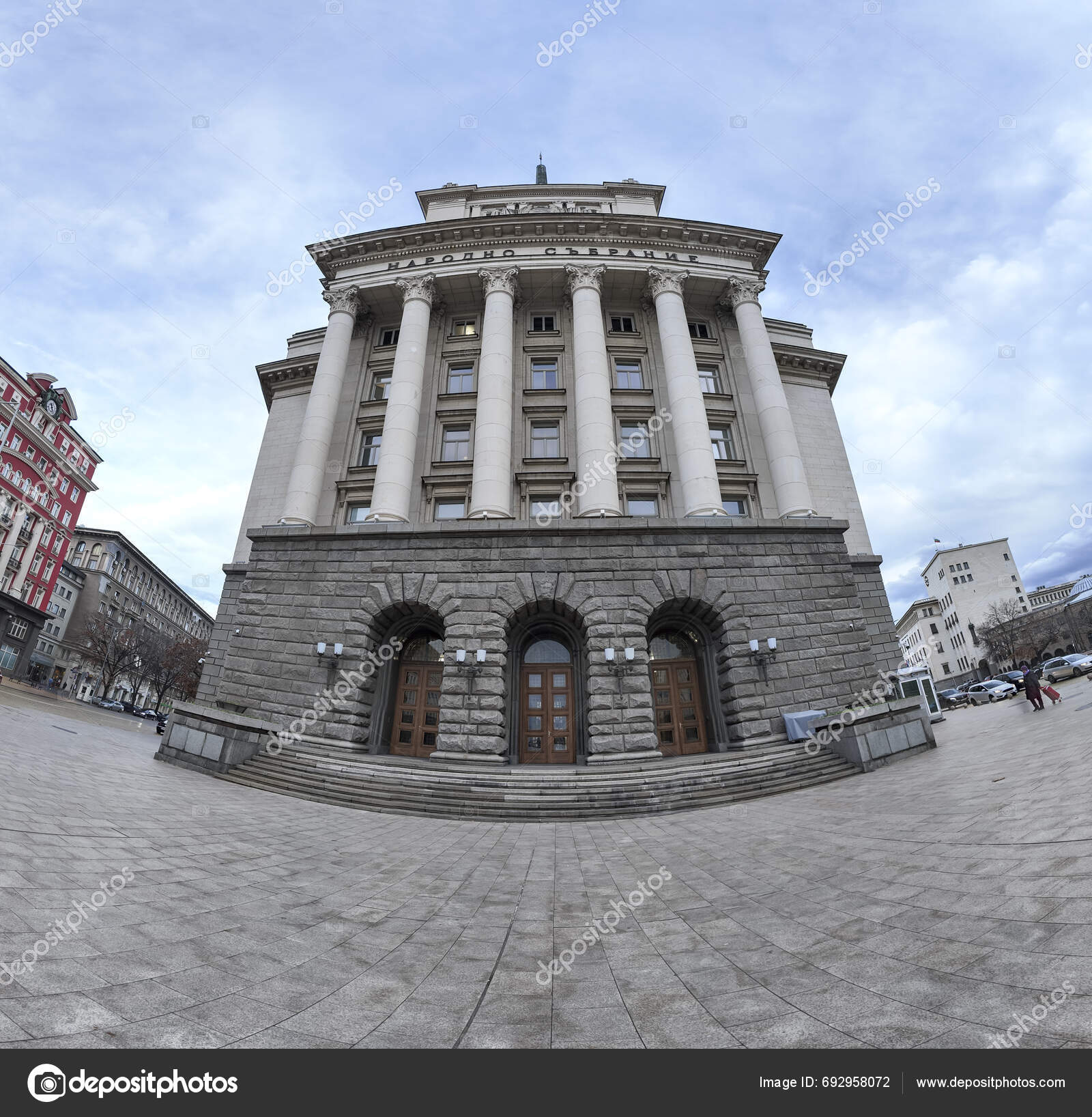 Sofia Bulgaria December 2023 Panorama Nezavisimost Independence Square