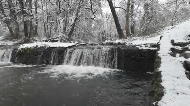保加利亚索菲亚市地区Pancharevo湖附近Iskar河冬季景观 — 图库视频影像