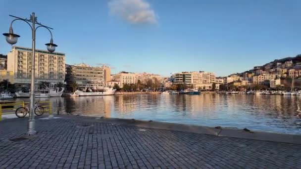 카발라 그리스 2023년 12월 26일 카발라 마케도니아 트라키아 그리스의 거리의 — 비디오