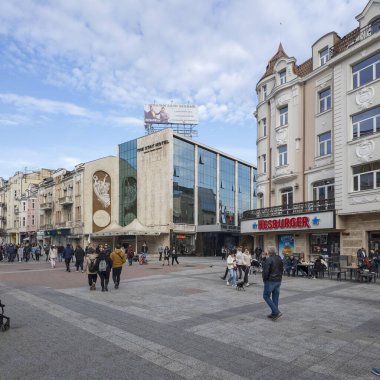 PLOVDIV, BULGARIA - 31 ARALIK 2023: Bulgaristan 'ın Plovdiv kentindeki Knyaz Alexander I.