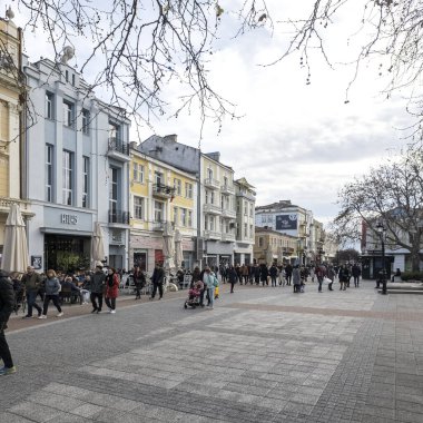 PLOVDIV, BULGARIA - 31 ARALIK 2023: Bulgaristan 'ın Plovdiv kentindeki Knyaz Alexander I.