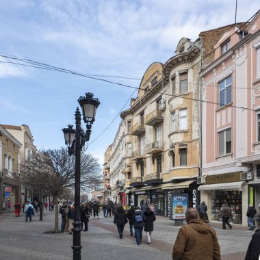 PLOVDIV, BULGARIA - 31 ARALIK 2023: Bulgaristan 'ın Plovdiv kentindeki Knyaz Alexander I.