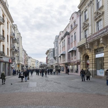 PLOVDIV, BULGARIA - 31 ARALIK 2023: Bulgaristan 'ın Plovdiv kentindeki Knyaz Alexander I.