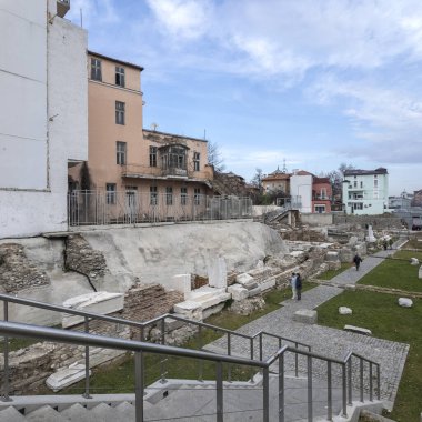 PLOVDIV, BULGARIA - 31 ARALIK 2023: Bulgaristan 'ın Plovdiv kentindeki Knyaz Alexander I.
